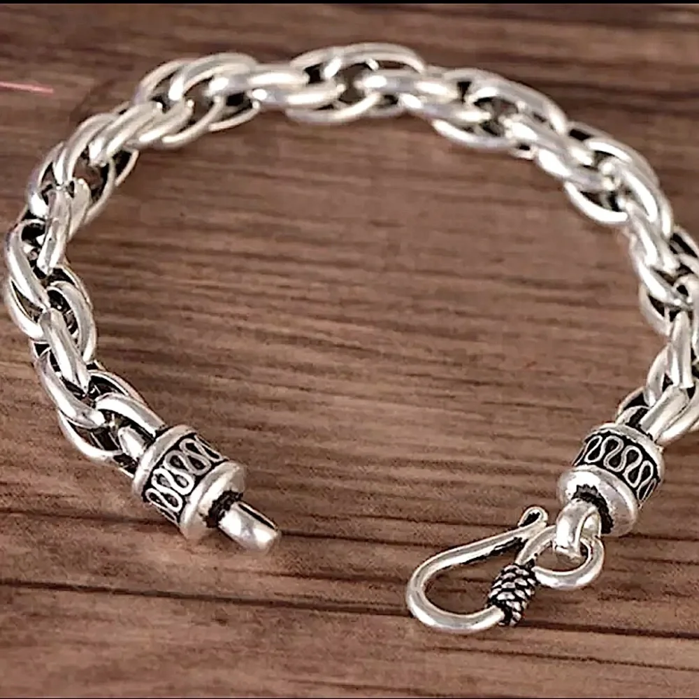 STAINLESS STEEL 10” BRAIDED BRACELET CUSTOMIZED BRACELET